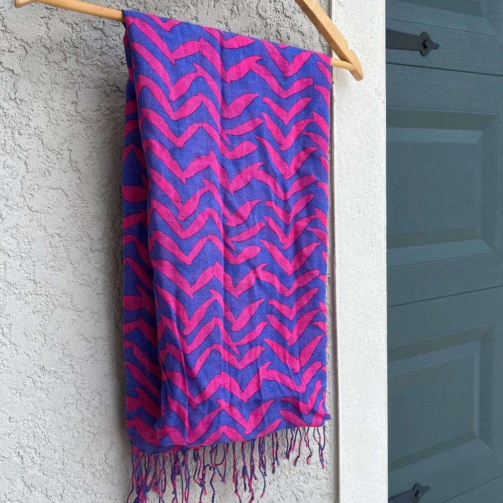 Lilly Pulitzer Murfee Scarf - Pop Pink - I Got Lucky